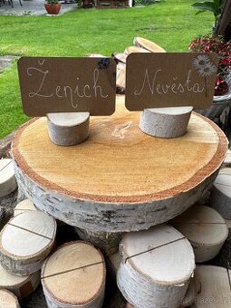 Držák jmenovek bříza