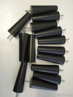 Nabytkove nohy černé délka 13cm průměr 47 29 mm závit M8