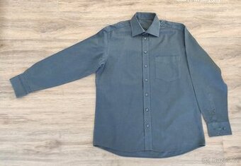 PÁNSKÁ KOŠILE JOKA BAVLNĚNÁ TMAVĚ ŠEDÁ VELIKOST 40PÁNSKÁ KOŠ