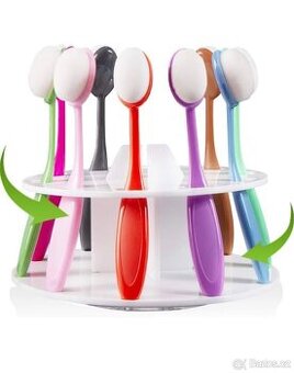 Nový plastový otáčecí stojánek včetně sady 10ks polštářků