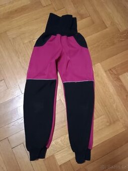 Dívčí zateplené softshellové kalhoty, vel.128/134