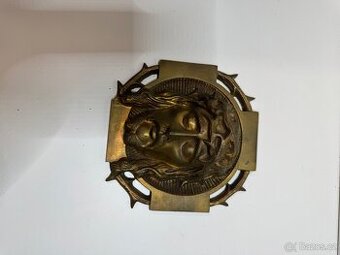 Luxusní masivní reliéf HLAVA KRISTA