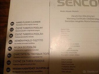 Vysavač Sencor Hard Floor cleaner SVV5010WH