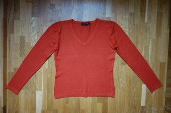 Dámský cihlový svetr / svetřík vel. S/M