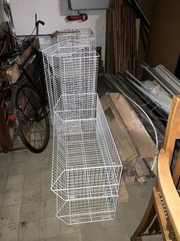 Košíkové Drátěné regály