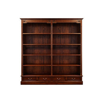 Dvojitý anglický regál knihovna.