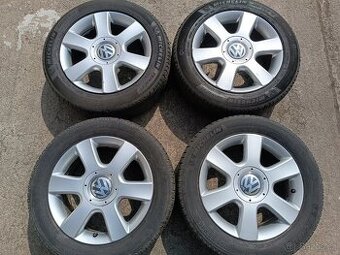 VW Golf 5 - alu disky 6,5x16 et50 + letní 205/55/16