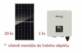 Fotovoltaická elektrárna - komplet včetně montáže