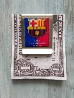 Spona na bankovky FC BARCELONA - Nová, nepoužitá
