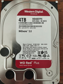 HDD WD Red Plus 4TB (záruka)