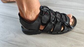 NOVĘ sandále z obuvi kůže pánské damske