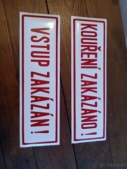 Smaltované cedule