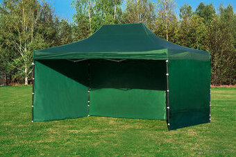 Nůžkový zahradní altán party stan 3x4,5m ZELENÝ