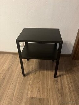 2x Černý noční stolek