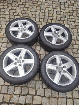 Prodám orig alu 17 AUDI 5x112 ET 45 zimní pneu