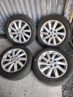 ☀️4ks elektróny orig. Mazda 5x114,3 R17 PNEU 215/55 R17 6mm