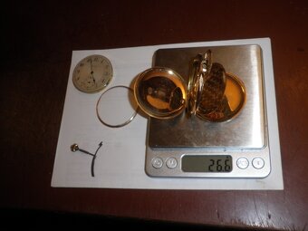 Prodám za cenu zlata CELOZLATÉ 14K kapesní hodinky