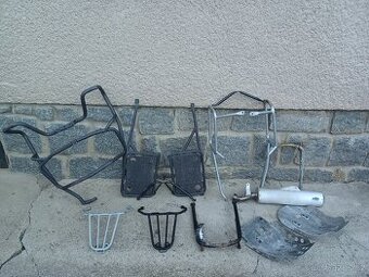 KTM LC4 640 - 620 NOSIČE BOČNÍ, PADÁKY, KRYT MOTORU