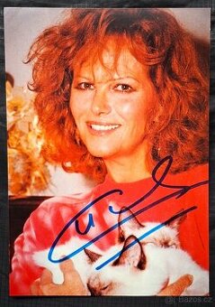 Originál autogram podpis Claudia Cardinale