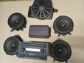 Sada reproduktorů BOSE + zesilovač+ radio AUDI A4