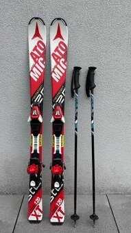 Dětské Lyže Atomic Redster 120cm + hůlky 95cm