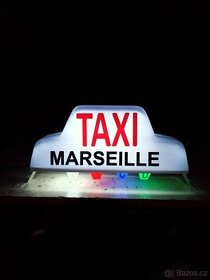 taxi svitilna magneticka, car lamp taxi, taxi Marseille - 1