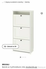 Botník IKEA Brusali