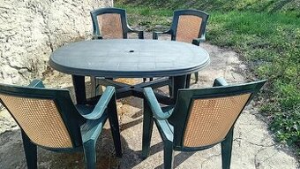 Zahradní set z bytelného plastu