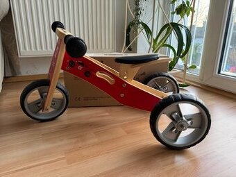 Dřevěné odrážedlo 2v1 mini NICKO