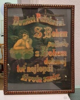 Domácí obrázek za sklem