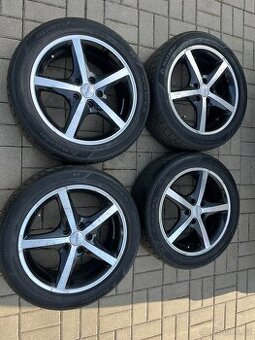 4x litá kola 5x114 R17, letní pneu 70%