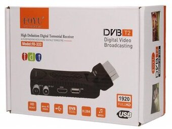 FULL-HD Set-top box pro příjem pozemního vysílání DVB-T2 mod