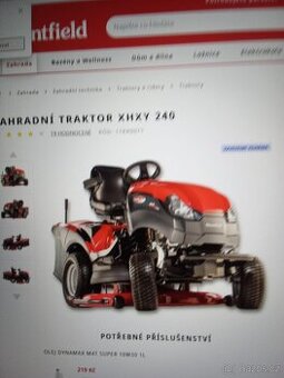 Zahradní traktůrek XHXY 240