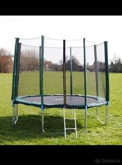 Modrá trampolína 305cm +schůdky +plachta