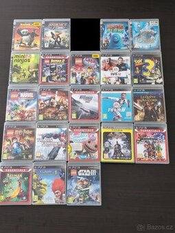 PS3 sbírka 25 her – LEGO, Ratchet, Transformers, dětské hry