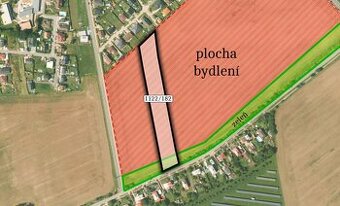 Pozemek, bydlení, prodej, Tuchlovice, Kladno