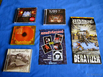 CD DVD rock metal cz-en, stojan na cd
