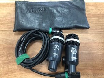Prodám 2× AKG D40 – dynamické nástrojové mikrofony
