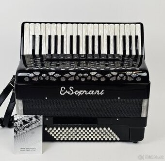 Akordeon harmonika NOVÝ taliansky E-soprani professional 96