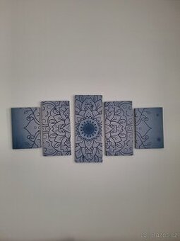 Vícedílný obraz na plátně- mandala