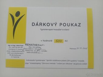1662 - dárkový poukaz na masáž