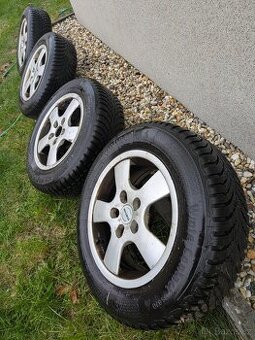 Zimní sada kol (4) Continental 195/65 R15 T i s disky Enzo