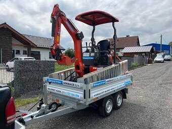 Pujčovna minibagru a hydralicky sklopného voziku