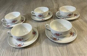 Sada čajových šálků s podšálky