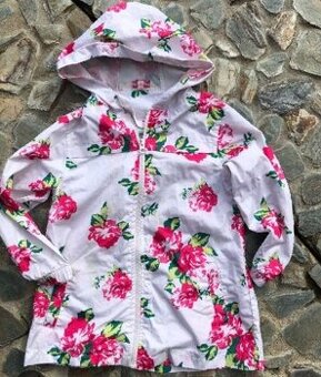Dívčí bunda kytičky s kapucí girl2girl 98/104