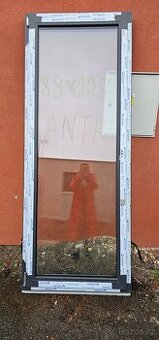 Balkónové dveře, 88x227, antracit, profil Linear