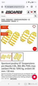 Sportovní pružiny ST Suspensions
