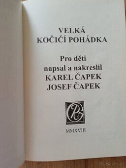 Velká kočičí pohádka Karel Čapek