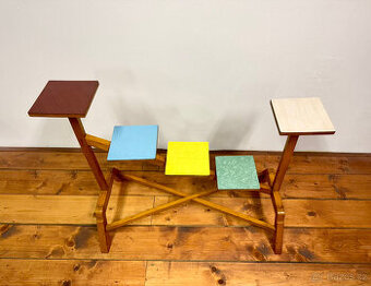 Originální květinový stojan, umakart, cca 1960