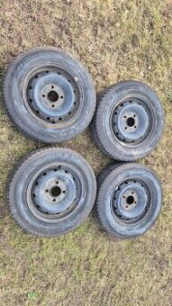 Prodám letní pneu na plechovích diskách